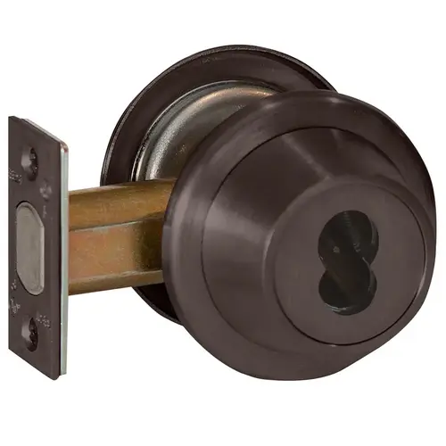 8T Series 2-3/4" Backset 7 Pin Double Cylinder Deadbolt Standard Strike Less Core Oil Rubbed Bronze Finish