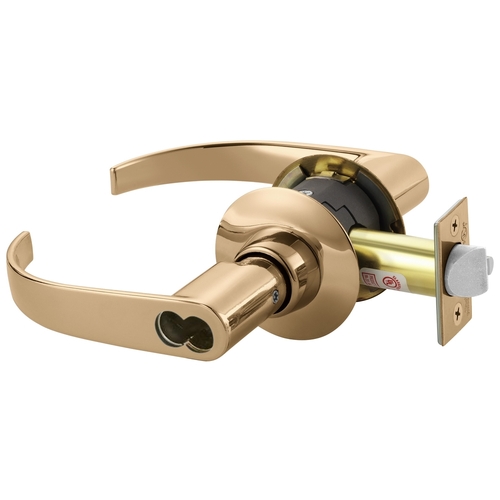 CL3175 PZK 611 M69 Cylindrical Lock Bright Bronze