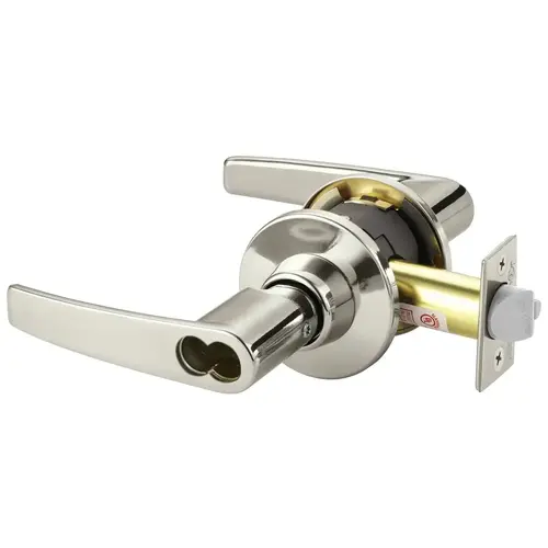 Cylindrical Lock Bright Nickel Plated Clear Coated