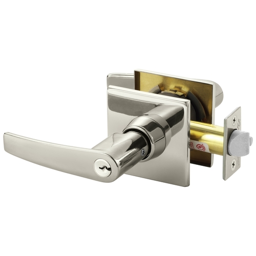 Cylindrical Lock Bright Nickel Plated Clear Coated