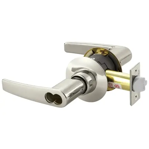 Cylindrical Lock Bright Nickel Plated Clear Coated