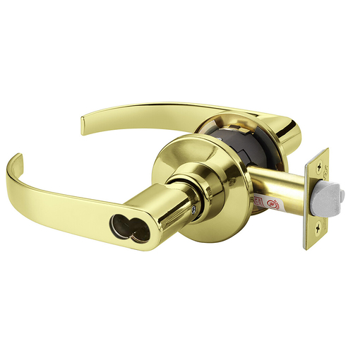 CL3157 PZC 605 M08 Cylindrical Lock Bright Brass