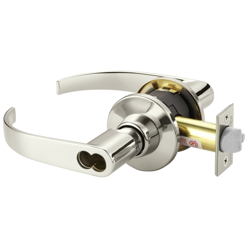 Cylindrical Lock Bright Nickel Plated Clear Coated