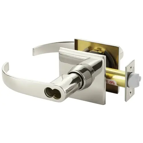 Cylindrical Lock Bright Nickel Plated Clear Coated