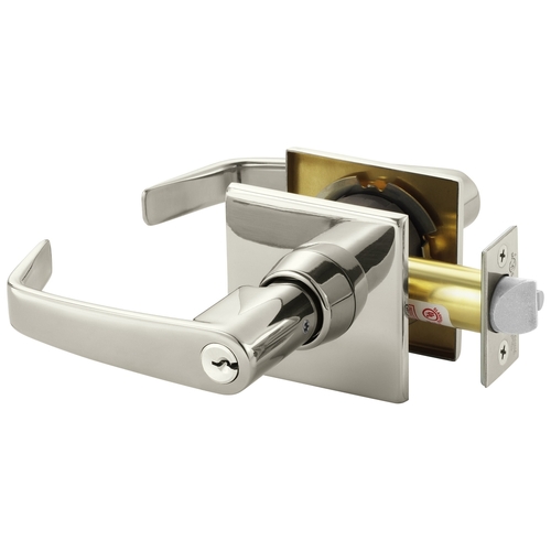 Cylindrical Lock Bright Nickel Plated Clear Coated