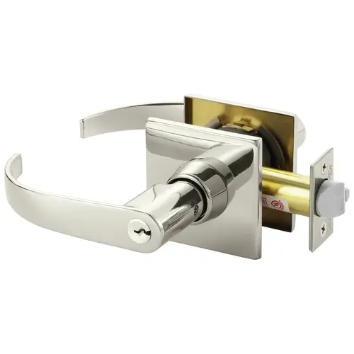 Cylindrical Lock Bright Nickel Plated Clear Coated