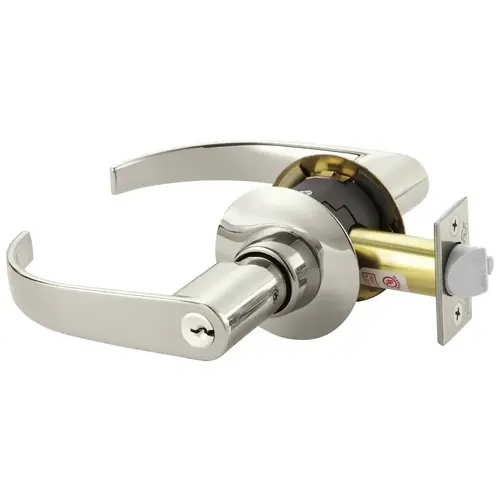 Cylindrical Lock Bright Nickel Plated Clear Coated