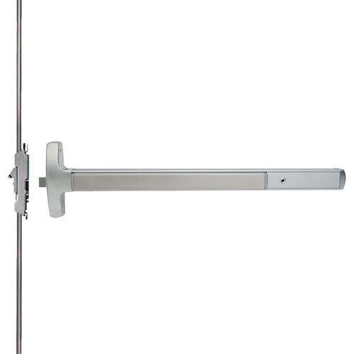 Lock Concealed Vertical Rod Exit Devices Satin Chromium Plated