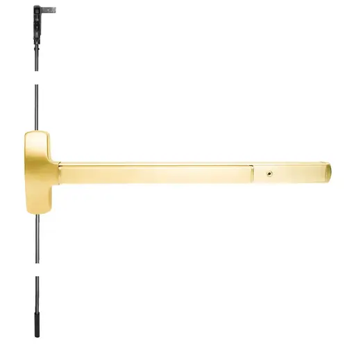 Motorized Exit Device Bright Brass