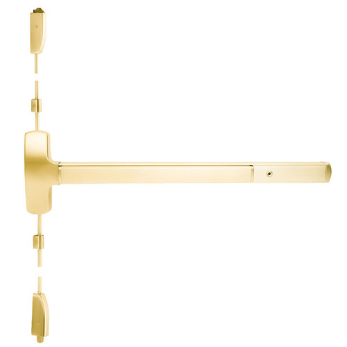 Motorized Exit Device Bright Brass