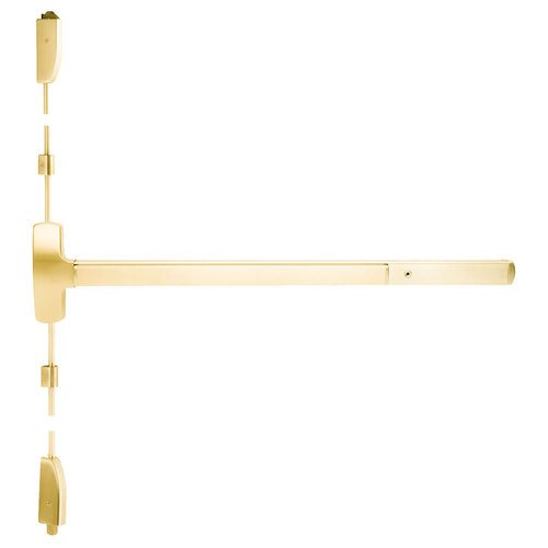 Motorized Exit Device Bright Brass