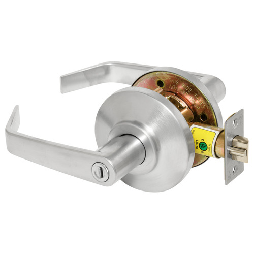 Privacy Cylindrical Lock Grade 2, 15 Lever, Non-Keyed, Satin Chrome Finish, Non-handed