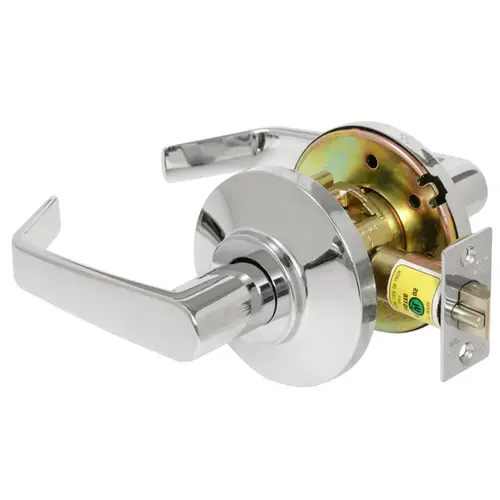 Passage Cylindrical Lock Grade 2 Non-Keyed 15 Lever Bright Chrome Finish