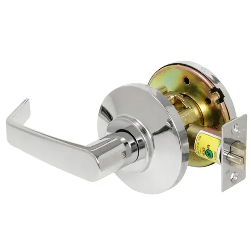 Exit Cylindrical Lock Grade 2 15 Lever Non-Keyed Bright Chrome Finish