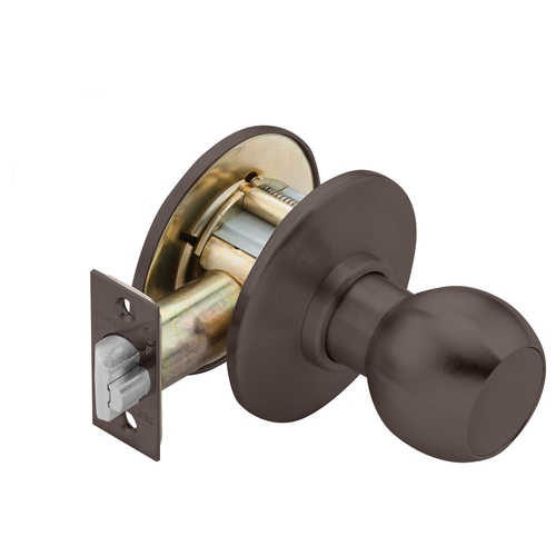 Cylindrical Lock Dark Oxidized Satin Bronze Oil Rubbed