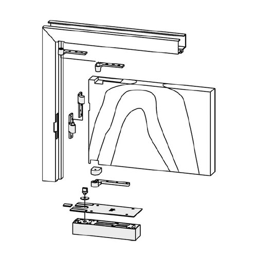 Dorma FLOOR CLOSER-BODY & CASE - SIZE 6 - #