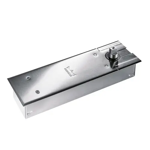 BTS80 Concealed Floor Closer With Hold Open Satin Chrome