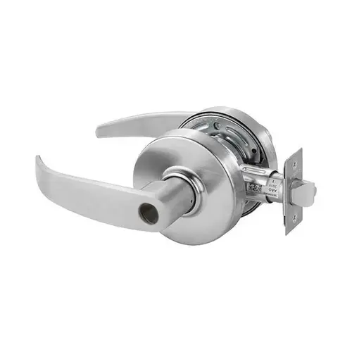 7 Line G04 Storeroom/Closet Lever Lockset-Less Cylinder Satin Chrome