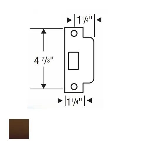 ML Series ANSI Strike Oil Rubbed Dark Bronze