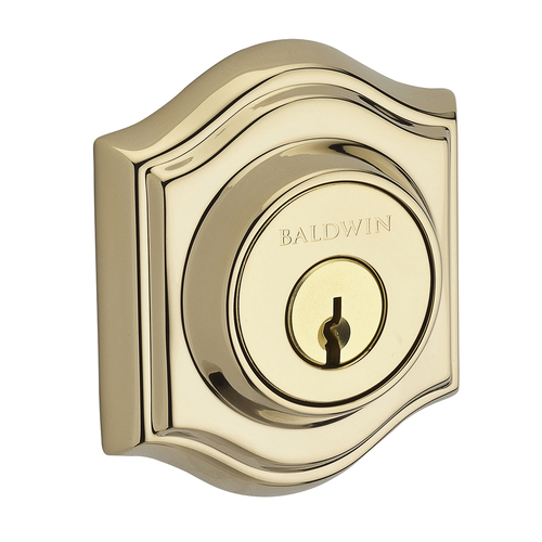 Traditional Arch Reserve Deadbolt Bright Polished Brass