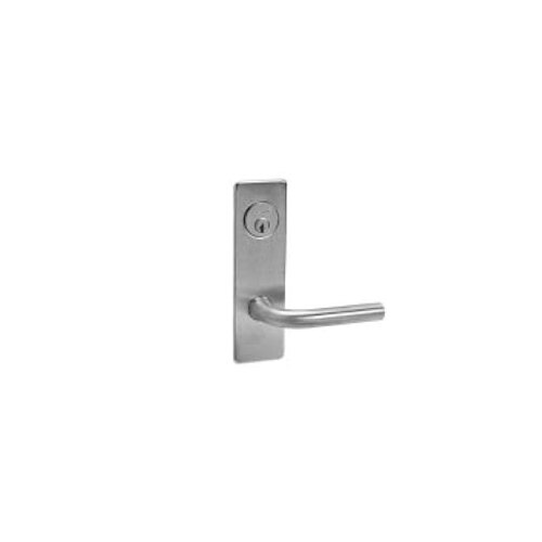 ML2051 Mortise Office Lever Lockset x Half Trim Satin Chrome