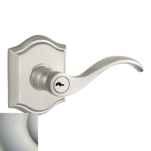 Curve Reserve Lever Satin Nickel