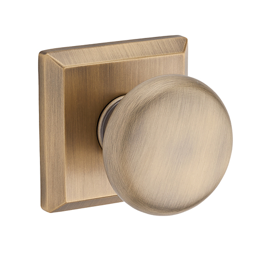 Round Reserve Knob Matte Brass & Black