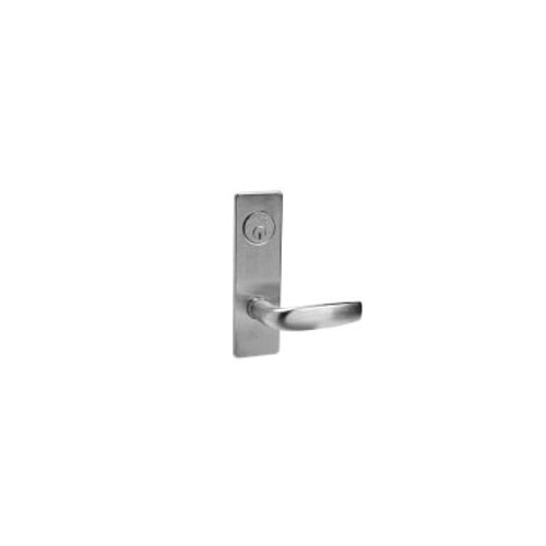 ML2020 Mortise Privacy Lever Lockset x Half Trim Satin Chrome