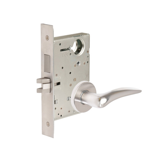 ML2024 Mortise Entrance Lever Lockset Satin Chrome