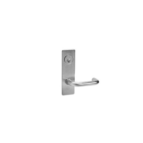 ML2065 Mortise Dormitory Lever Lockset x Half Trim Satin Chrome