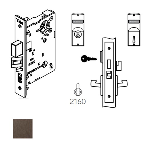 Mortise Knob Body, 8860, Dark Oxidized Satin Bronze