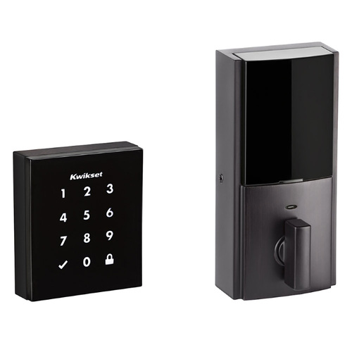 Kwikset 954-OBN-ZW500-11P Obsidian Touchscreen Electronic Deadbolt Venetian Bronze