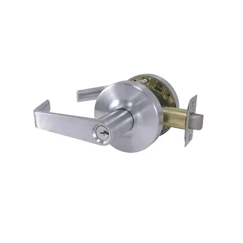 X84 Classroom Lever Lockset, Satin Chrome