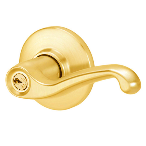 S80PD Flair Storeroom Lock - RH, Bright Polished Brass