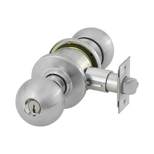 6 Line G04 Storeroom/Closet Knob Lockset Satin Chrome