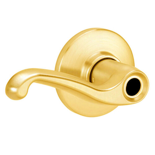 S80LD Flair Storeroom Lock - LH, Bright Polished Brass