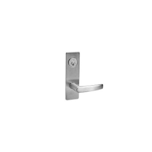 ML2010 Mortise Passage Lever Lockset x Half Trim Satin Chrome