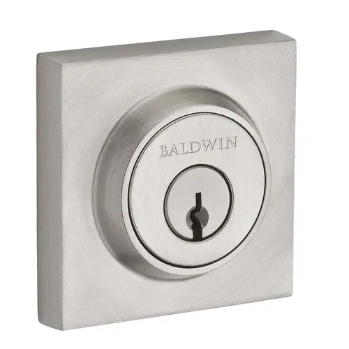 Contemporary Square Reserve Deadbolt Satin Nickel