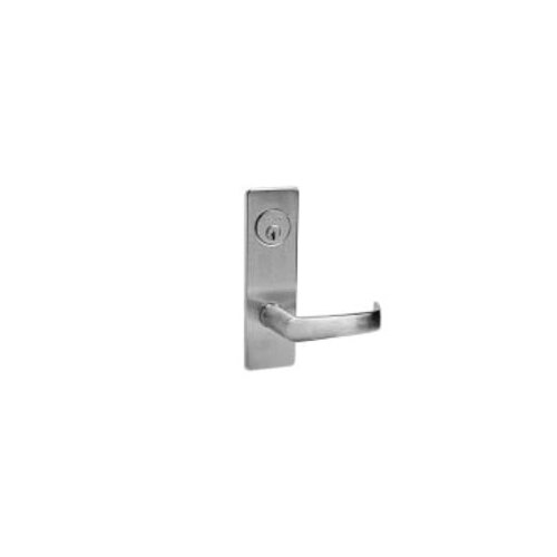 ML2051 Mortise Office Lever Lockset x Half Trim Satin Chrome