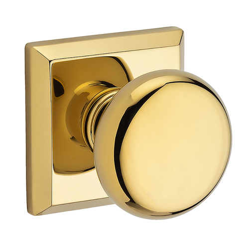 Round Reserve Knob Bright Polished Brass