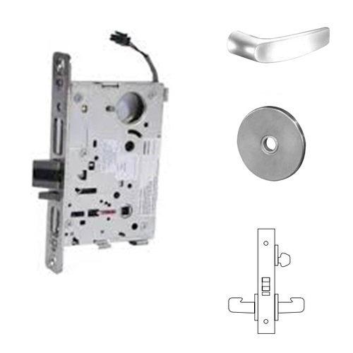 RX-8271-12V Electrified Single Cylinder Mortise Lock Satin Chrome