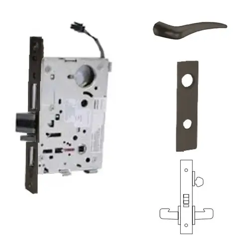 RX-8270-24V Electrified Single Cylinder Mortise Lock Oil Rubbed Dark Bronze