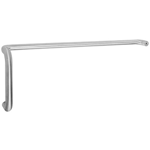 Series 47 Straight Single Bar Set Satin Aluminum Clear