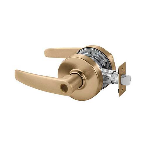 7 Line G37 Classroom Lever Lockset-Less Cylinder Satin Bronze