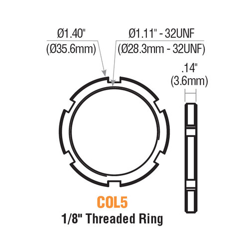 GMS COL5-1 Threaded Ring