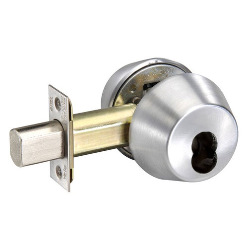 D100 Series Deadbolt Grade 1, Satin Chrome