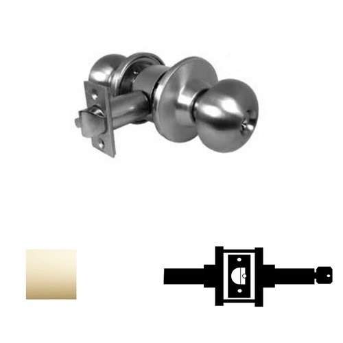 110F Storeroom Knob Lockset Bright Polished Brass