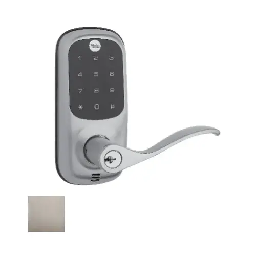 Touchscreen Lever Lock, Satin Nickel