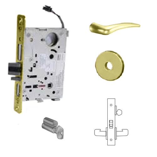 8200 Series 8271 Electrical (Fail Secure) Lockset Satin Brass