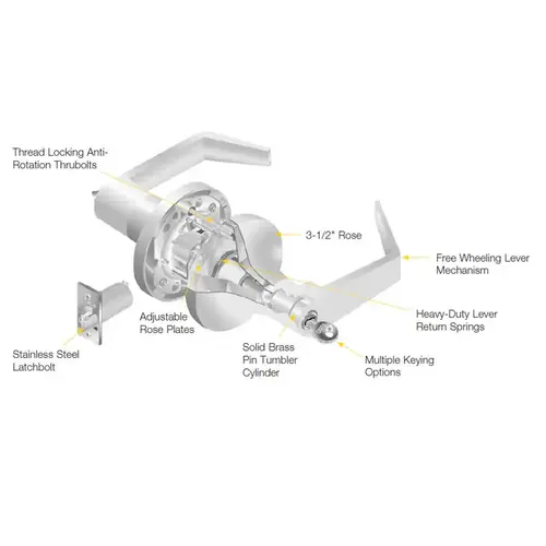 5400LN Series Heavy Duty Electric Lever lock